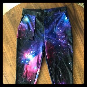 🖤🦈Blackmilk🦈🖤🚀purple💜galaxy⭐️ cuffed pant